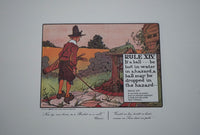 Complete Set of Charles Crombie's Rules of Golf Illustrations for Perrier (24 Prints) circa 1960