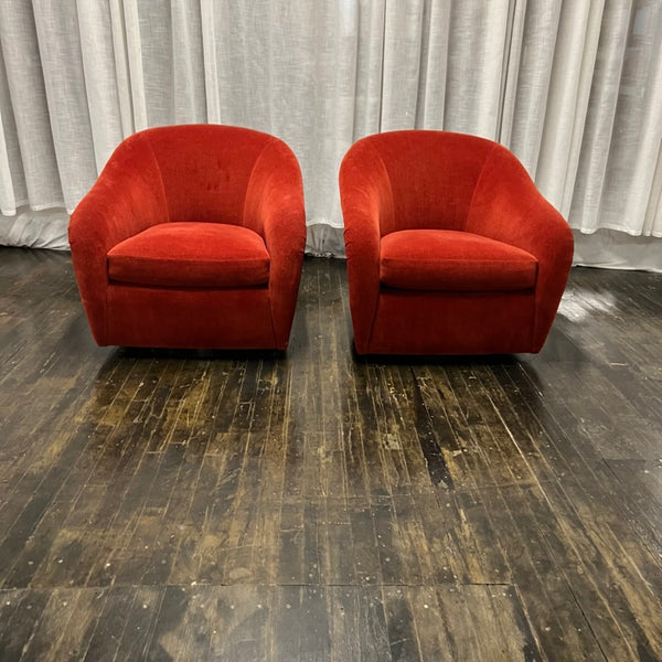 Two beautiful and comfortable mid century tub chairs by Interior Crafts, mid-century lounge chairs, Studio Sonja Milan