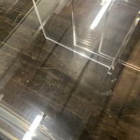 Lovely set of 3 waterfall style lucite nesting tables. They are in really good condition (some light scratches that would be expected with light use). Chicago, IL Studio Sonja Milan