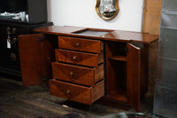 This lovely buffet/server/ bar cabinet is from Henredon's Scene 4 Collection.  Art Deco Style and lovely brass hardware