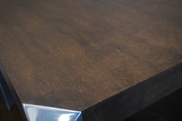Mid-Century Modern Extendable Dining Table with Chrome Legs by Baker Furniture