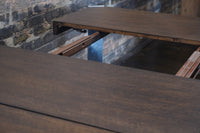 Mid-Century Modern Extendable Dining Table with Chrome Legs by Baker Furniture