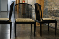 The Andover chair, designed by Davis Allen for Stendig, is a classic chair known for its blend of Danish Modern, Shaker, and Mission styles. 