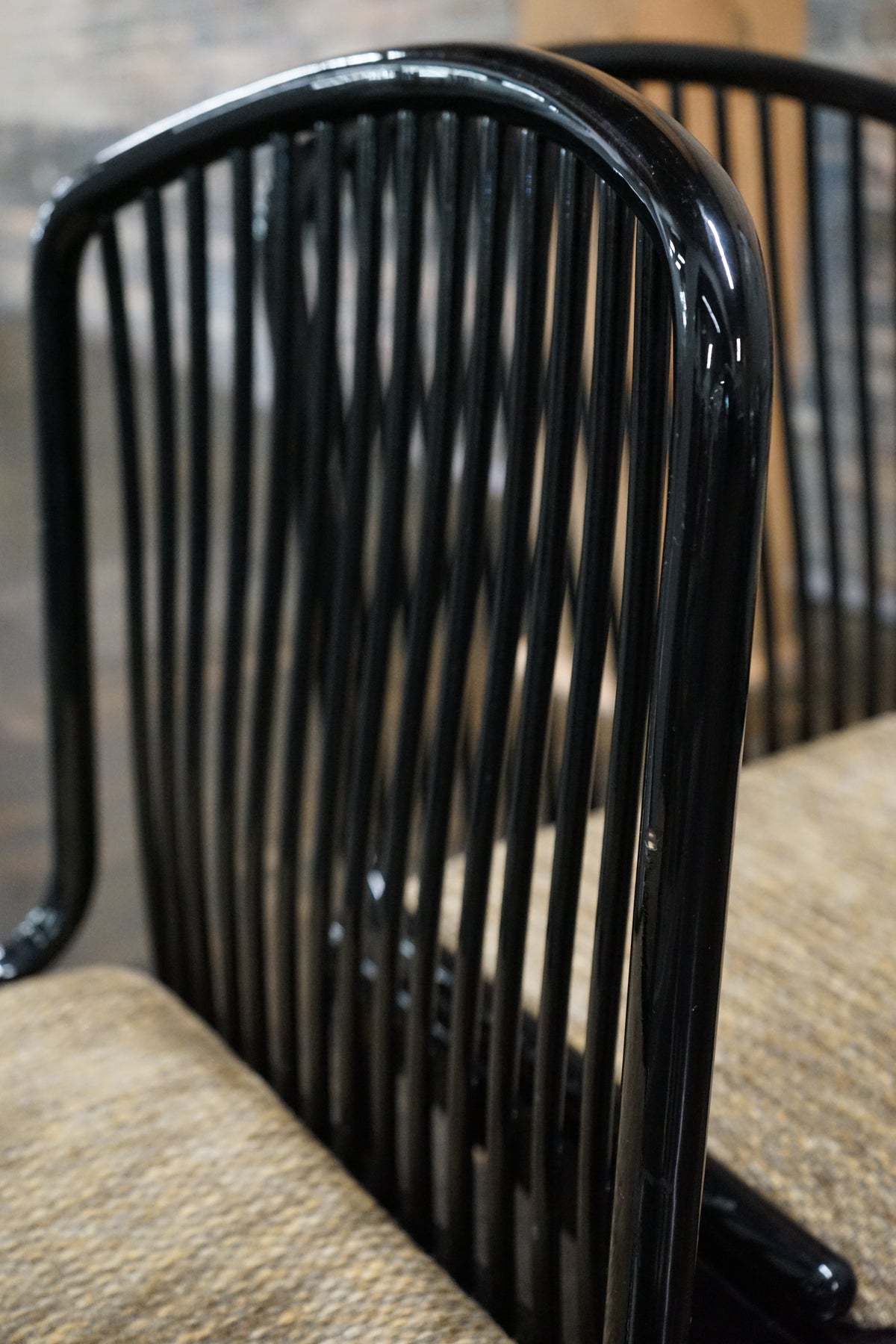 The Andover chair, designed by Davis Allen for Stendig, is a classic chair known for its blend of Danish Modern, Shaker, and Mission styles. 