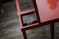 Michael Taylor for Baker Far East Extendable Console Table in Oxblood Lacquer