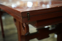 Michael Taylor for Baker Far East Extendable Console Table in Oxblood Lacquer