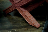Pair of Billy Baldwin Style X-Base Stools with Burgundy Upholstery