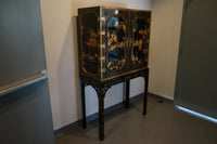 An Oriental George III Lacquer Bar Cabinet from Baker's Stately Homes Collection