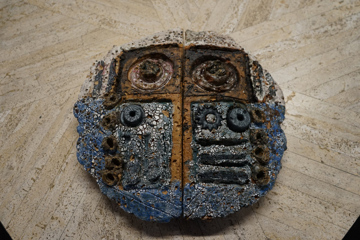 3 Large Ceramic Shield Artworks by Barbara Sorensen