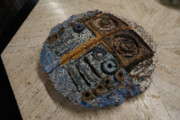 3 Large Ceramic Shield Artworks by Barbara Sorensen