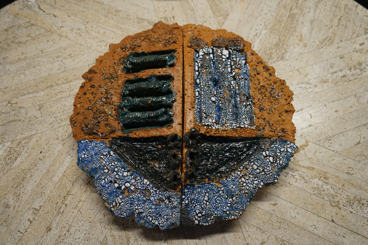 3 Large Ceramic Shield Artworks by Barbara Sorensen