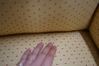 Pair of Slim Upholstered Wingback Chairs attributed to Kittinger