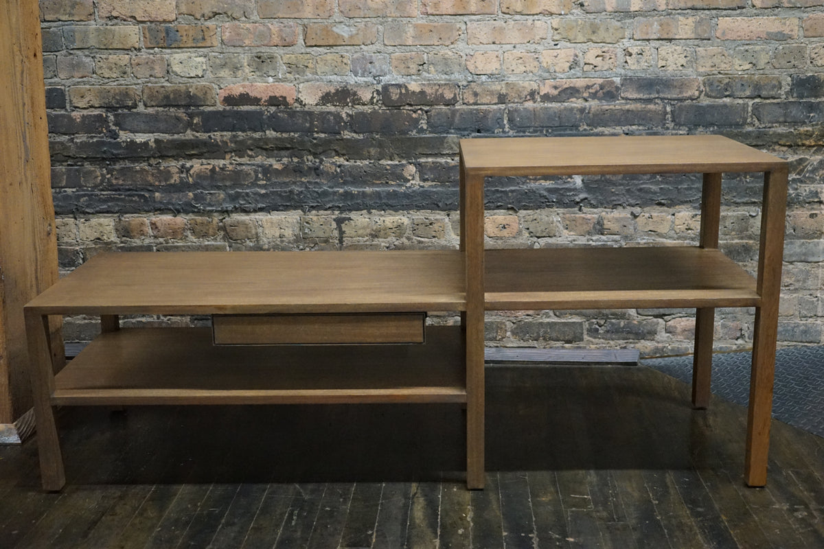 Wood Bench with Loose Cushion Attributed to Harvey Probber