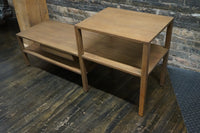 Wood Bench with Loose Cushion Attributed to Harvey Probber