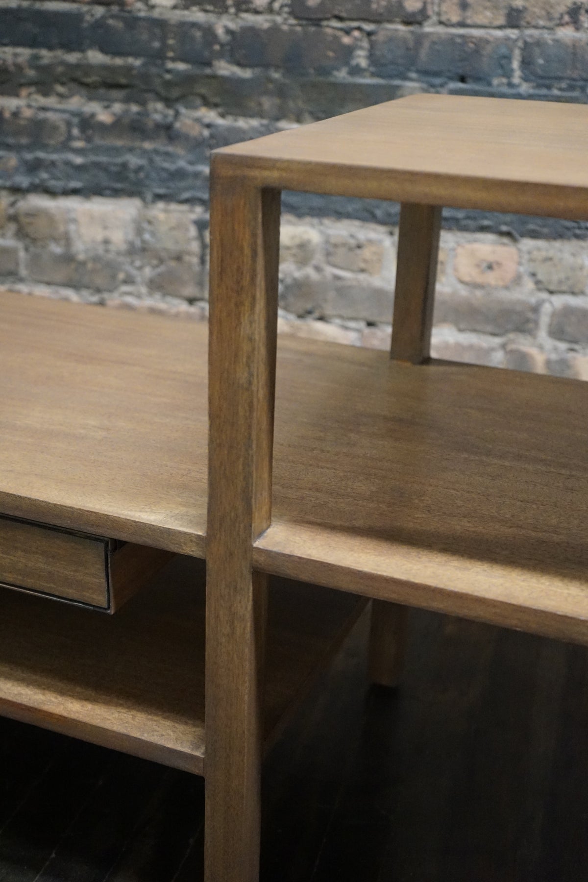 Wood Bench with Loose Cushion Attributed to Harvey Probber