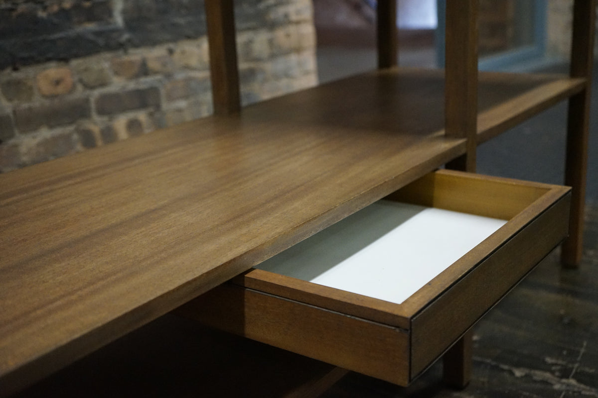 Wood Bench with Loose Cushion Attributed to Harvey Probber