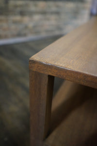 Wood Bench with Loose Cushion Attributed to Harvey Probber