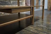 Wood Bench with Loose Cushion Attributed to Harvey Probber