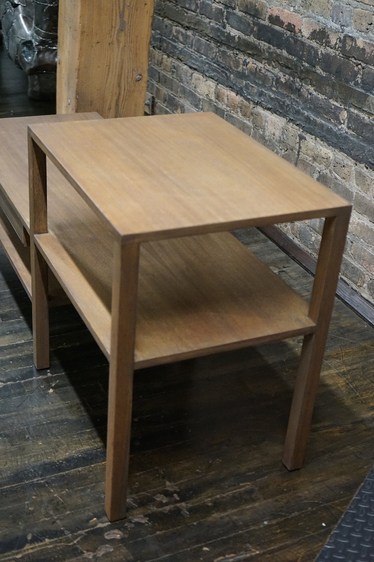 Wood Bench with Loose Cushion Attributed to Harvey Probber