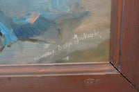 Framed Original Painting Still Life with Daffodils and Pears by Marjorie Dean Andruk