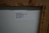 Romero Britto Original Painting on Canvas in Pink, Red and Black dated 1991