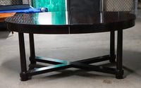 Barbara Barry for Baker Art Deco Extension Dining Table with 2 Leaves