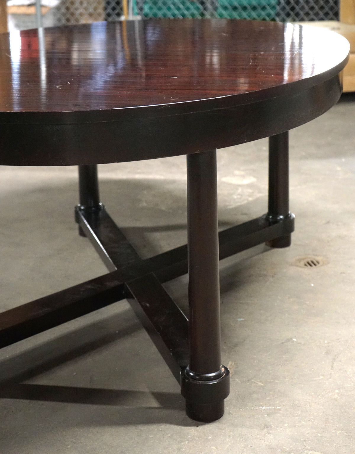 Barbara Barry for Baker Art Deco Extension Dining Table with 2 Leaves