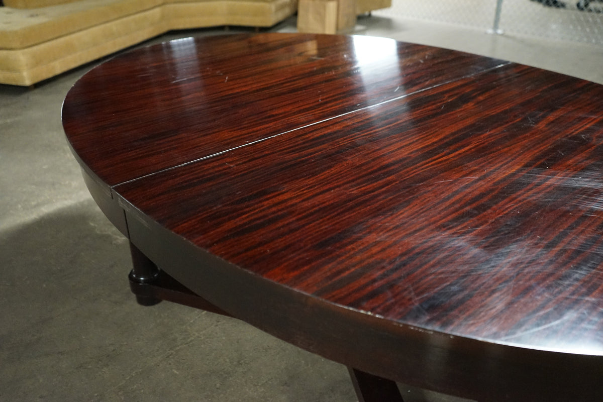 Barbara Barry for Baker Art Deco Extension Dining Table with 2 Leaves