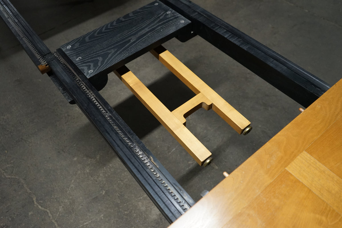 Michael Taylor for Baker Walnut Extension Dining Table Far East Collection