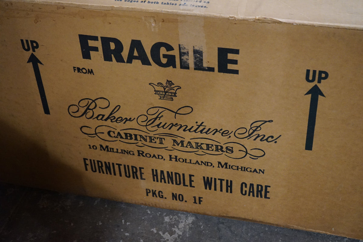 Michael Taylor for Baker Walnut Extension Dining Table Far East Collection