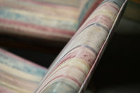 Set of 4 Upholstered Mid-Century Dining Chairs with Teak Bases
