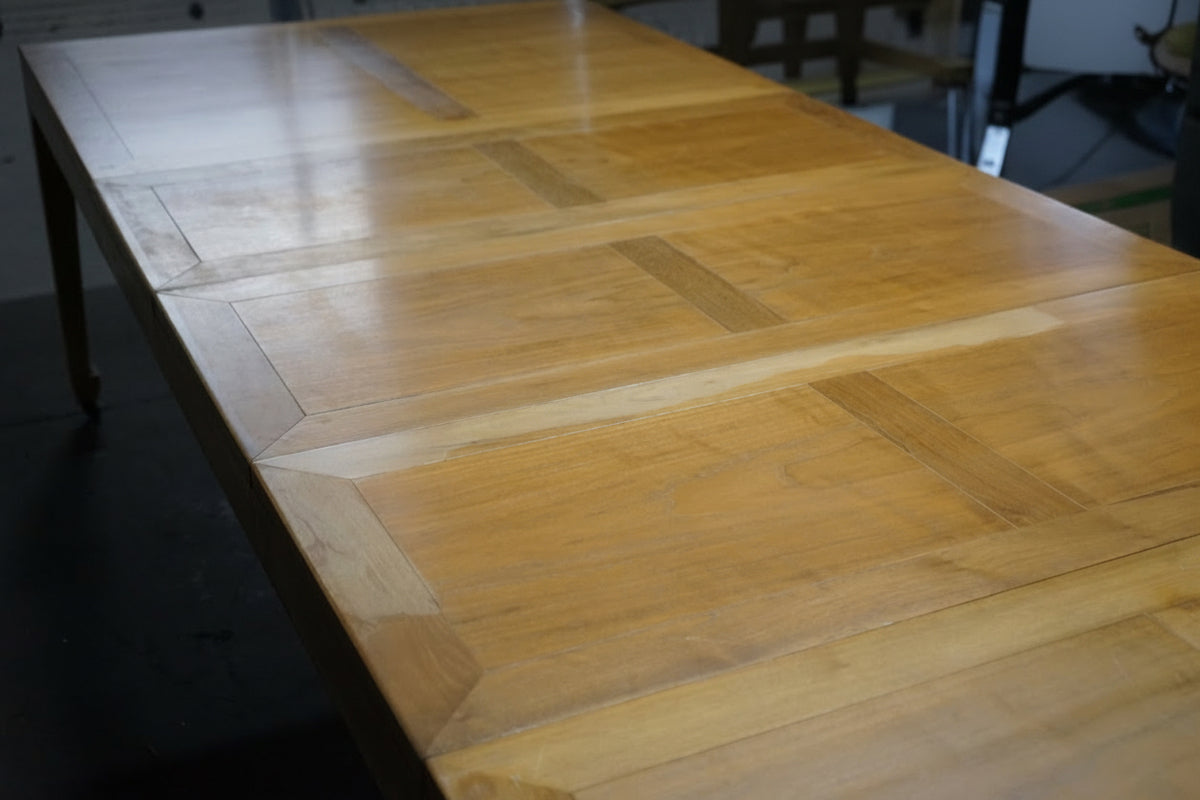 Michael Taylor for Baker Walnut Extension Dining Table Far East Collection