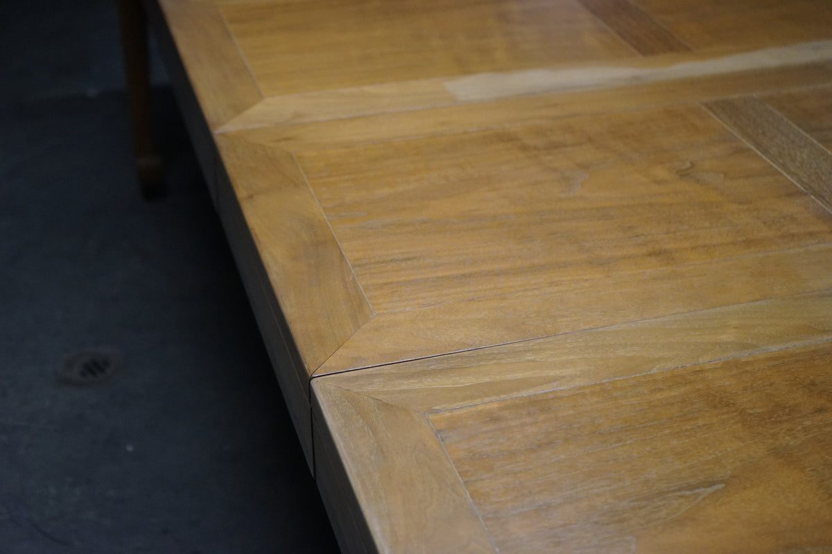 Michael Taylor for Baker Walnut Extension Dining Table Far East Collection