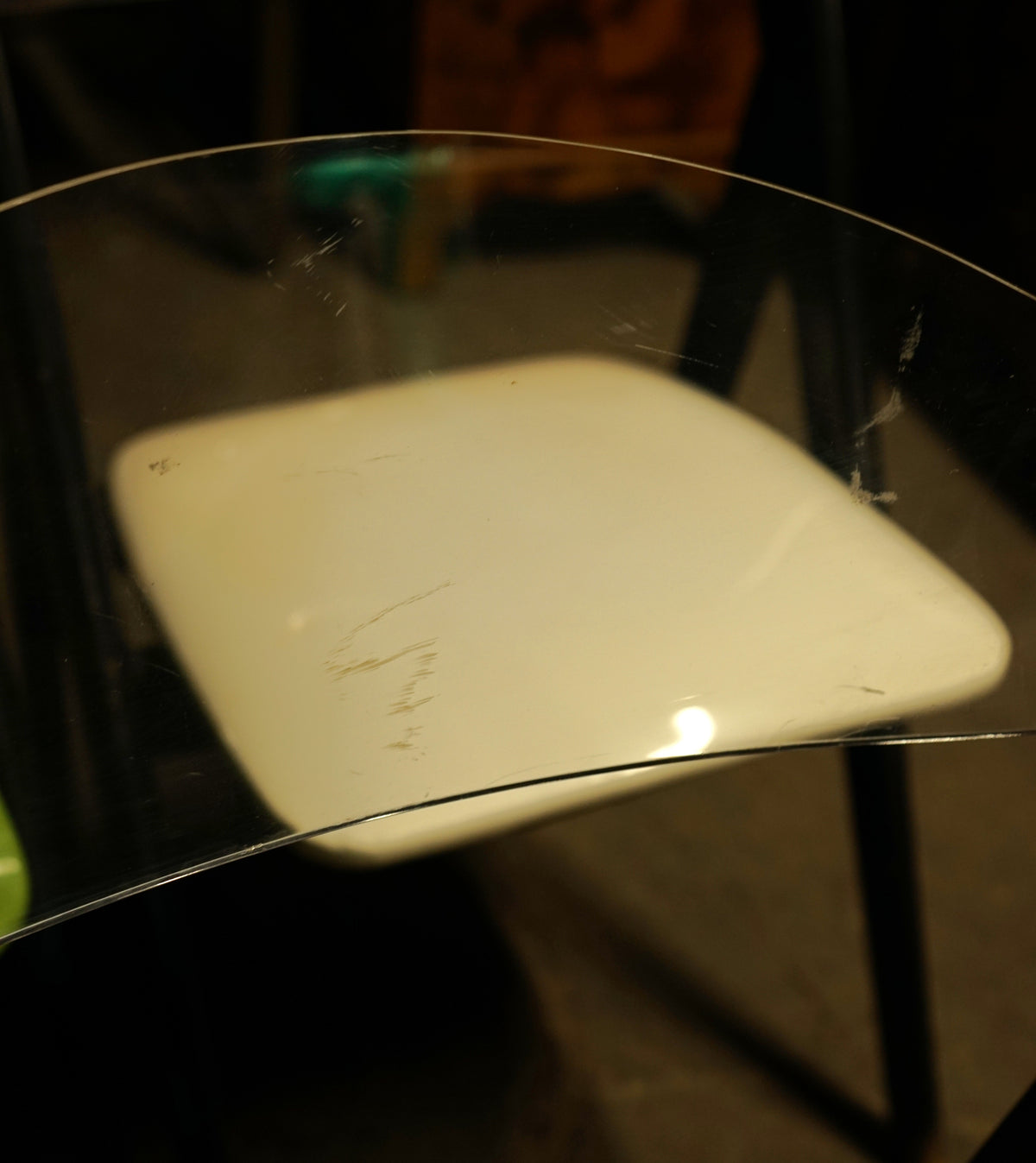 Set of 5 Mid-Century Folding Chairs with Lucite Backs by Stakmore