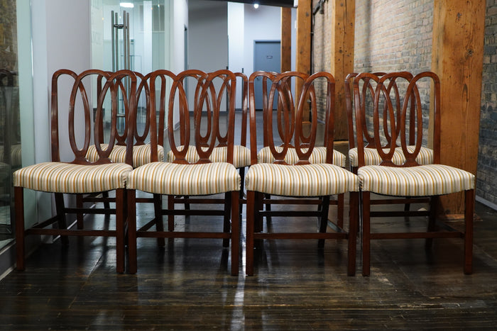 Dessin Fournir Beaton side chairs - set of 8.  Chicago, IL.  Studio Sonja Milan