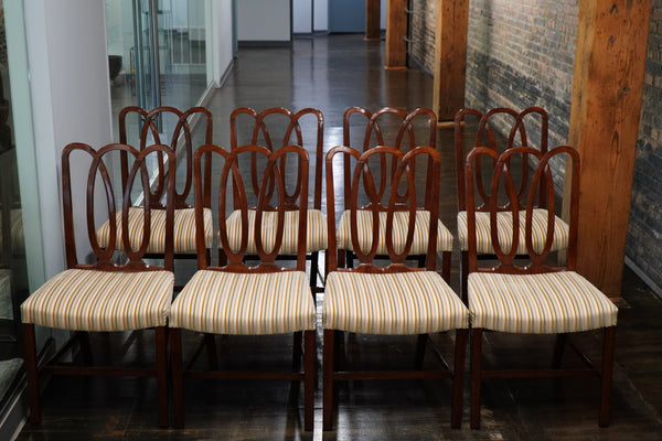 Dessin Fournir Beaton side chairs - set of 8.  Chicago, IL.  Studio Sonja Milan