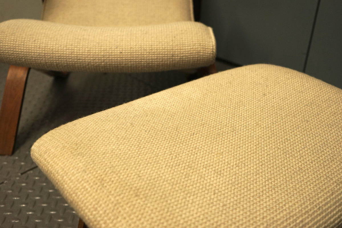 Early Eero Saarinen Grasshopper Chair and Ottoman for Knoll
