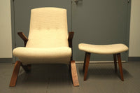 Early Eero Saarinen Grasshopper Chair and Ottoman for Knoll