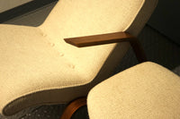 Early Eero Saarinen Grasshopper Chair and Ottoman for Knoll