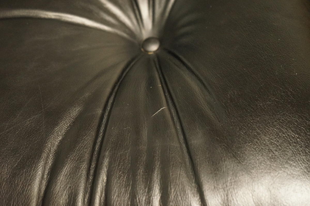 Eames Lounge Chair and Ottoman in Black Leather