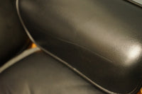 Eames Lounge Chair and Ottoman in Black Leather