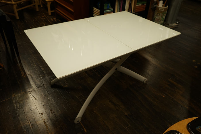 White and Gray Ligne Roset "Yoyo" Table by Pagnon & Pelhaitre