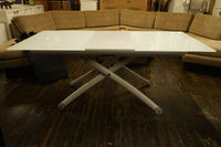 White and Gray Ligne Roset "Yoyo" Table by Pagnon & Pelhaitre