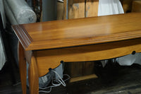 Benchmade Bowfront Mahogany Console Table with Ebony Inlays