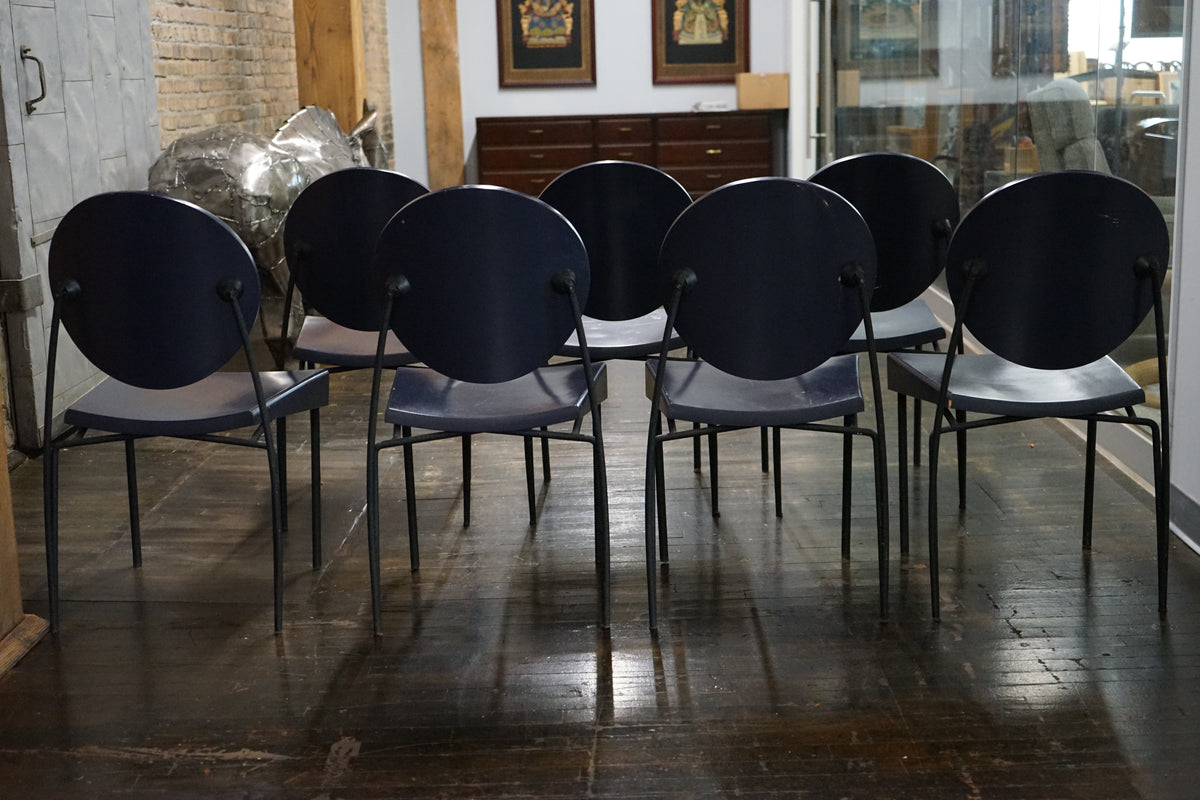 Dakota Jackson Stackable Vik-Ter Chairs in Eggplant