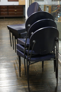 Dakota Jackson Stackable Vik-Ter Chairs in Eggplant