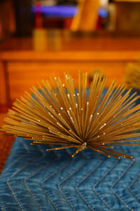 A lovely sea urchin wall sculpture by C. Jeré (Curtis Jere Artisan House) . Signed and dated 1979.  Chicago, IL Studio Sonja Milan