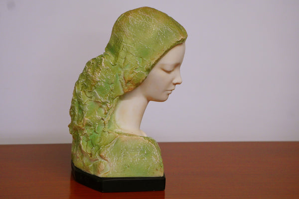Vincent Glinsky "Face of Love" Stone Bust Sculpture