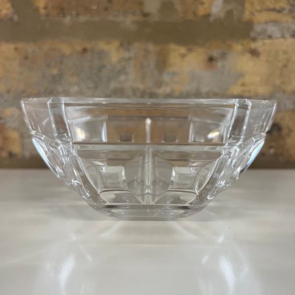 Rosenthal Germany Crystal Bowl, Domus pattern, Hexagon shape.  1980's crystal, Studio Sonja Milan, Chicago, IL, Great wedding gift.  Mid-Century Candy Dish