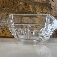 Rosenthal Germany Crystal Bowl, Domus pattern, Hexagon shape.  1980's crystal, Studio Sonja Milan, Chicago, IL, Great wedding gift.  Mid-Century Candy Dish